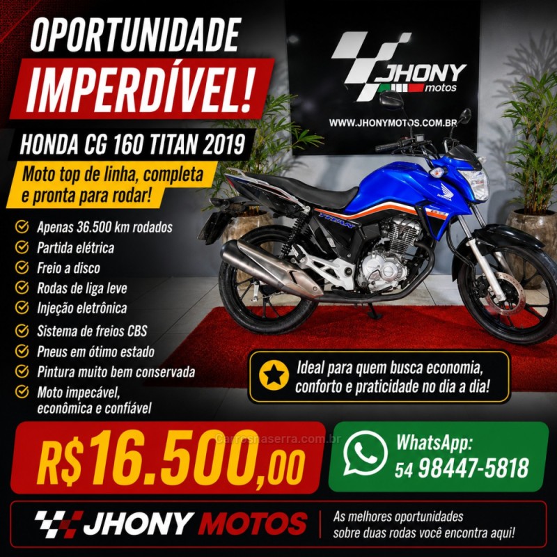 cg 160 titan 2019 caxias do sul