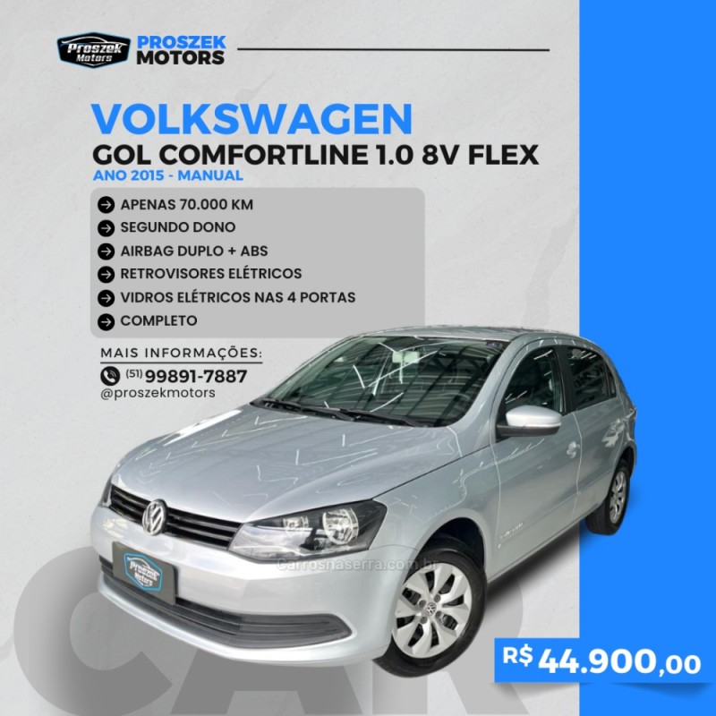 gol 1.0 mi comfortline 8v flex 4p manual 2015 canoas