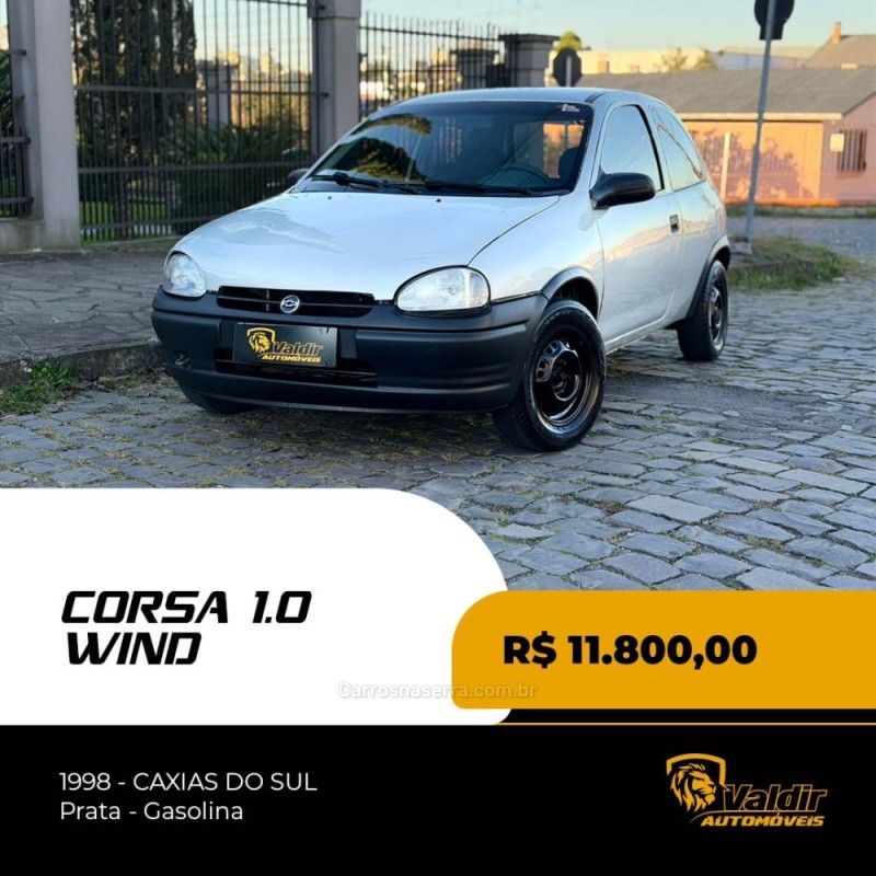 corsa 1.0 efi wind 8v gasolina 2p manual 1998 caxias do sul