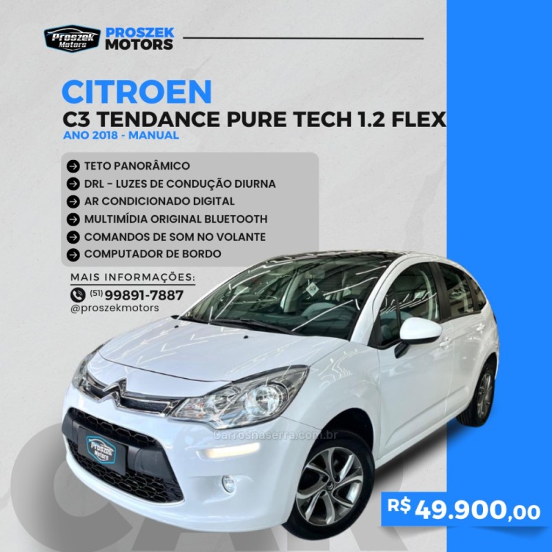 c3 1.2 tendance pure tech 12v 4p manual 2018 canoas