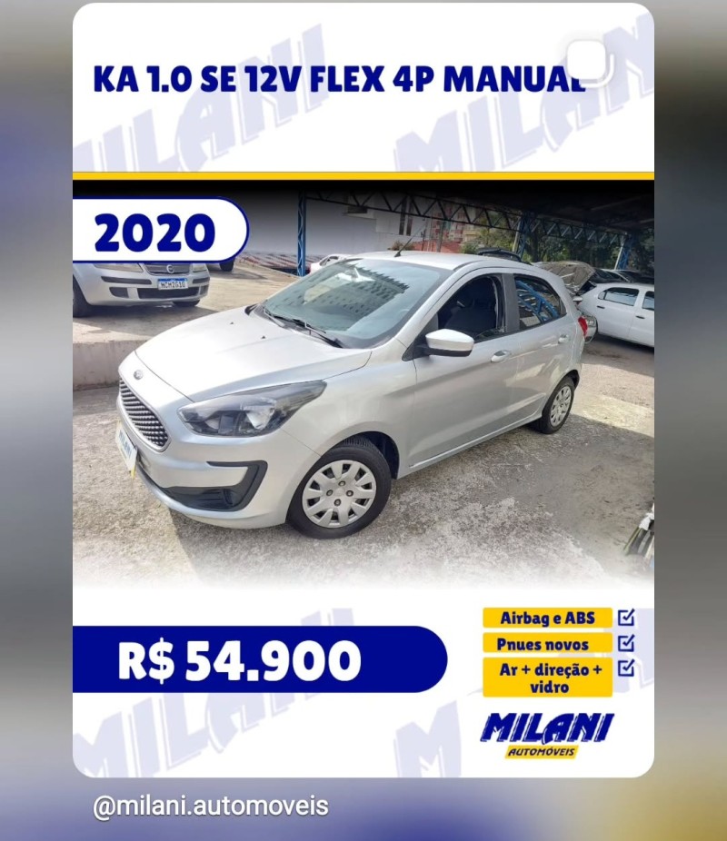 KA 1.0 SE 12V FLEX 4P MANUAL - 2020 - BENTO GONçALVES