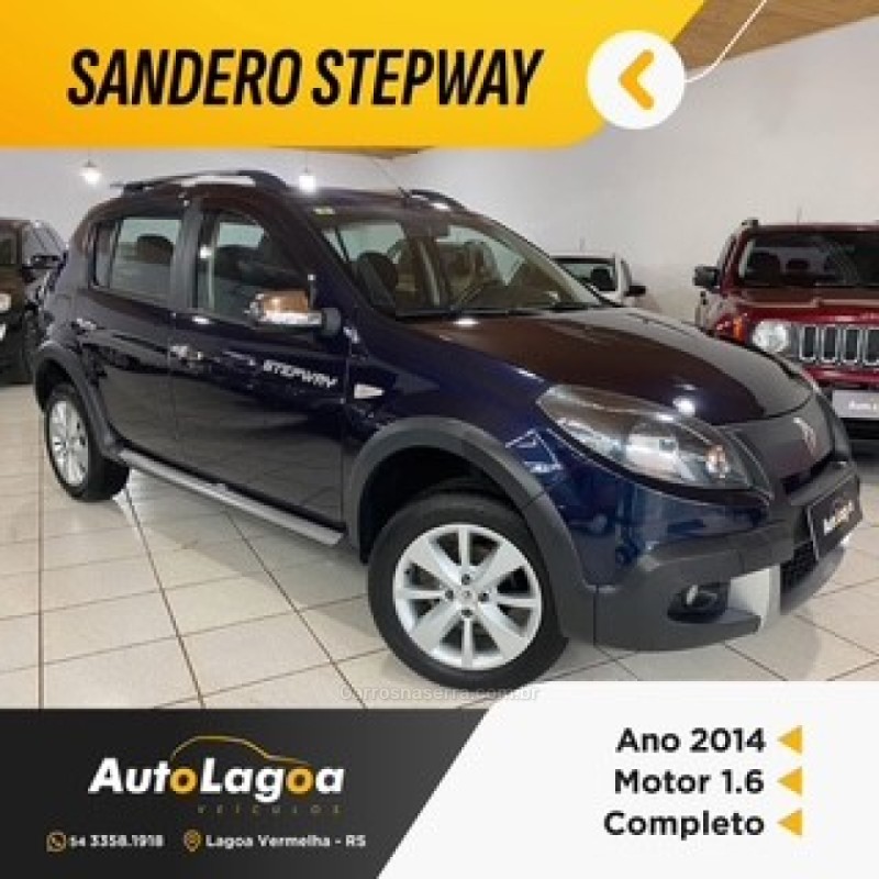sandero 1.6 stepway 16v flex 4p manual 2014 lagoa vermelha