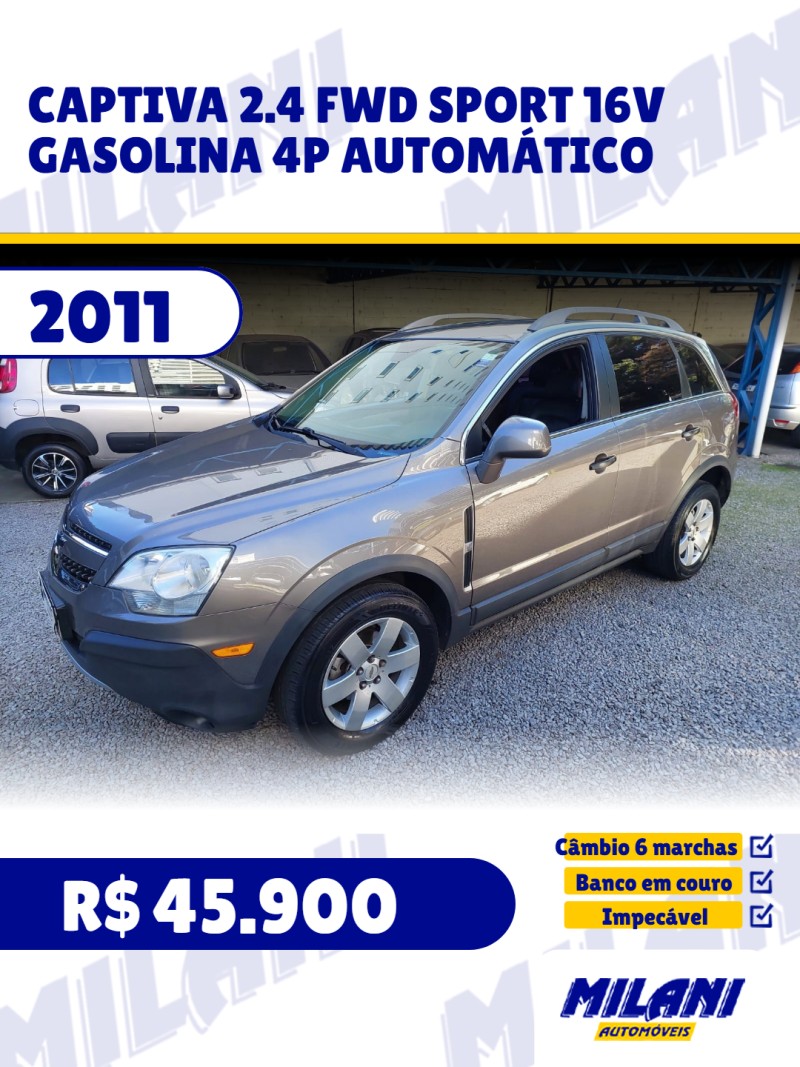 captiva 2.4 fwd sport 16v gasolina 4p automatico 2011 bento goncalves