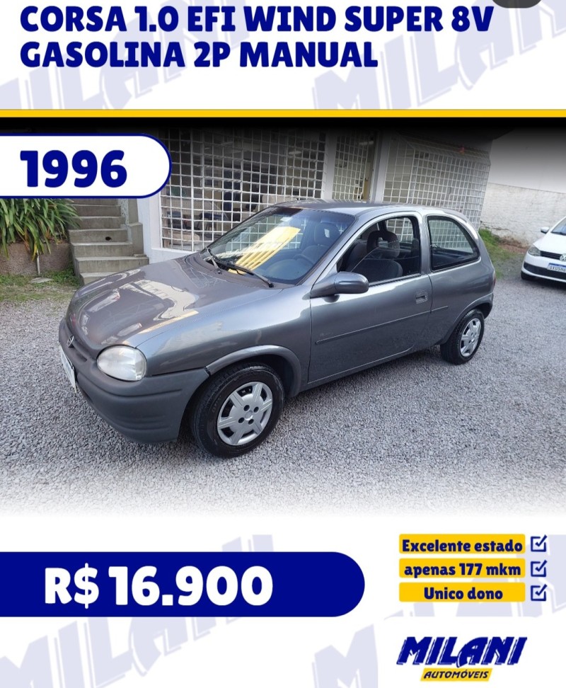 corsa 1.0 efi wind super 8v gasolina 2p manual 1996 bento goncalves