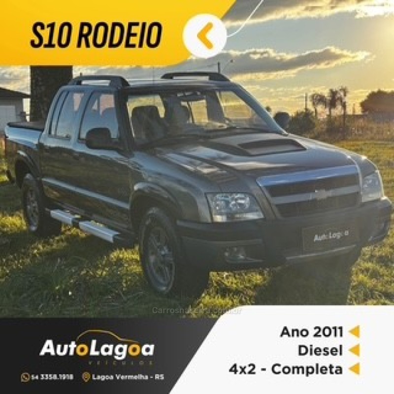s10 2.8 rodeio 4x2 cd 12v turbo electronic intercooler diesel 4p manual 2011 lagoa vermelha