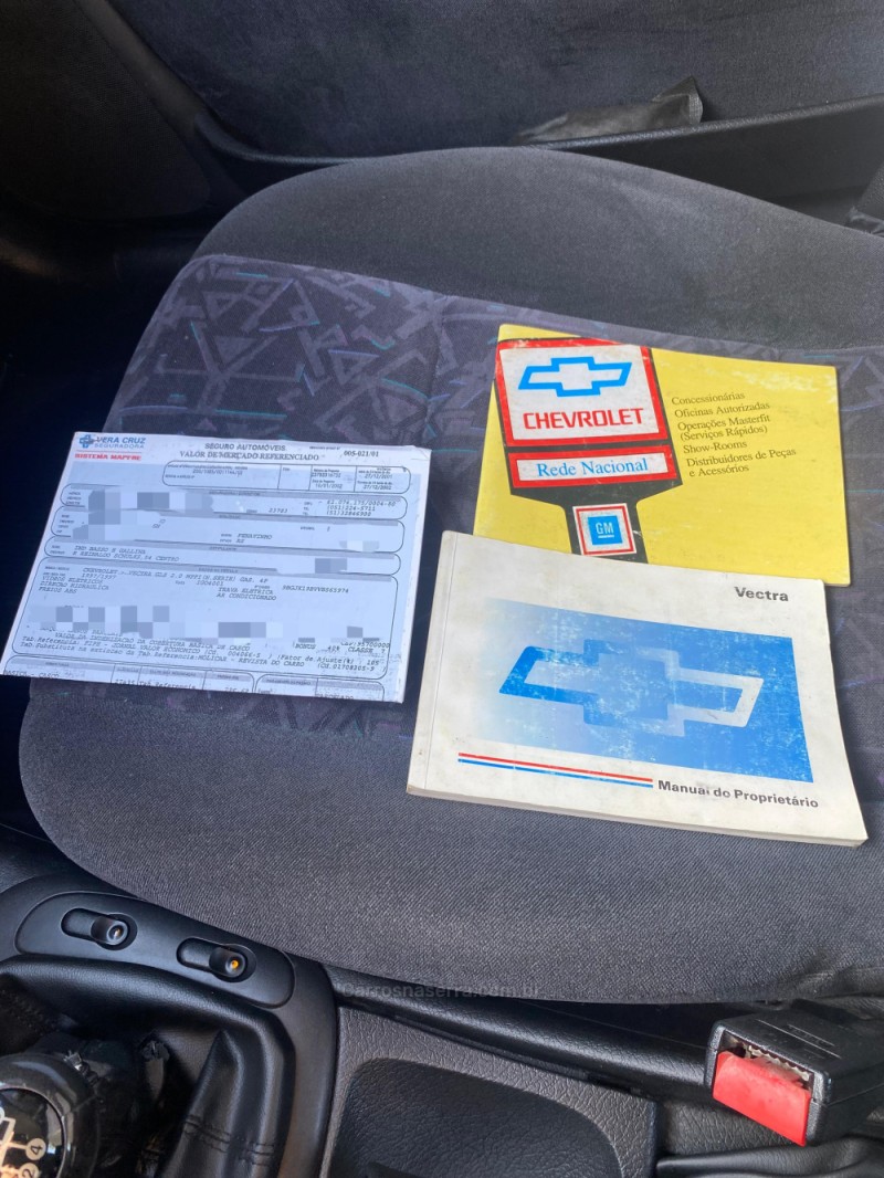 VECTRA 2.0 MPFI GLS 8V GASOLINA 4P MANUAL - 1997 - FARROUPILHA