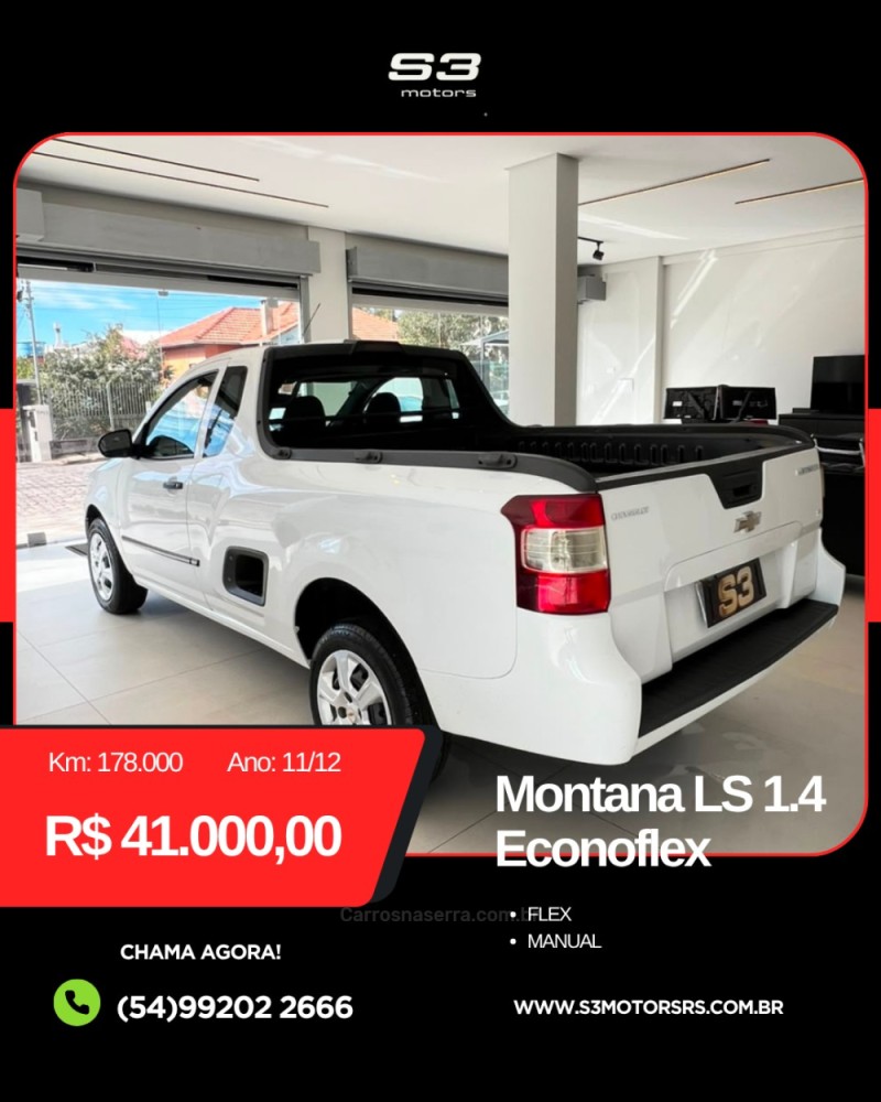 MONTANA 1.4 MPFI LS CS 8V FLEX 2P MANUAL - 2012 - CAXIAS DO SUL