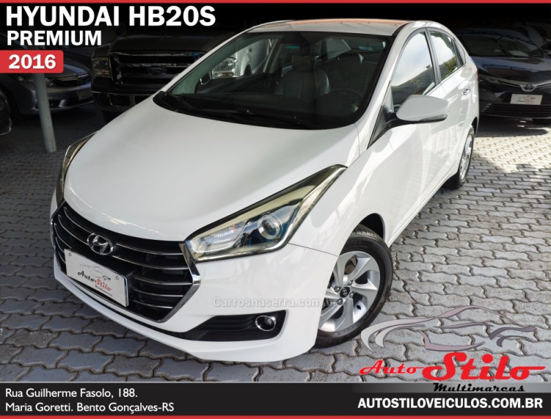 hb20s 1.6 premium 16v flex 4p automatico 2016 bento goncalves