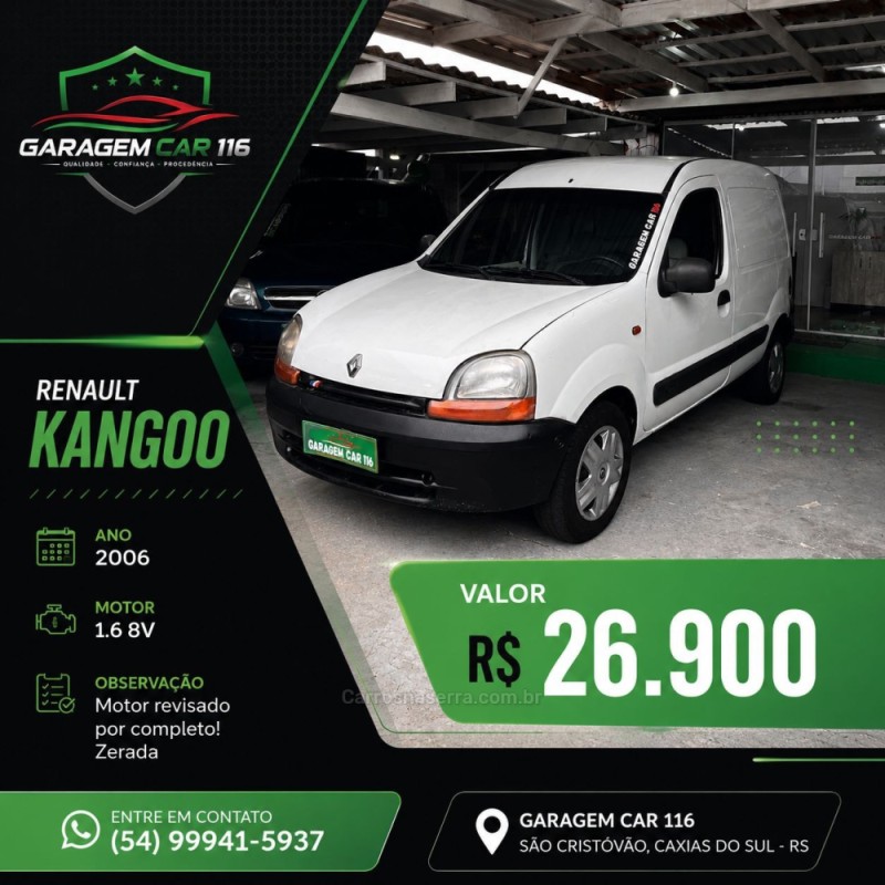 kangoo 1.6 express 16v flex 3p manual 2006 caxias do sul