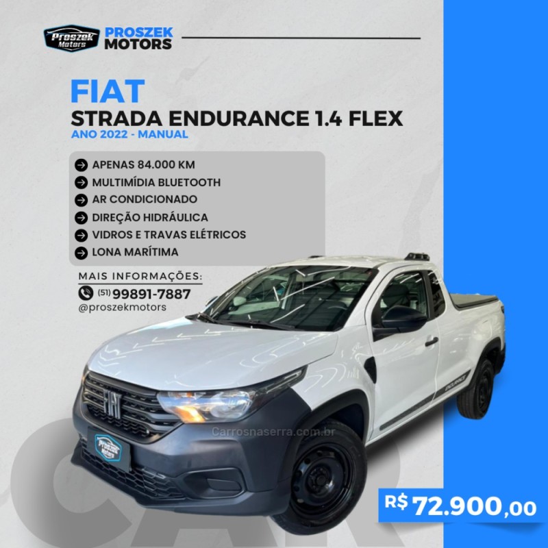 strada 1.4 endurance cs plus 8v flex 2p manual 2022 canoas