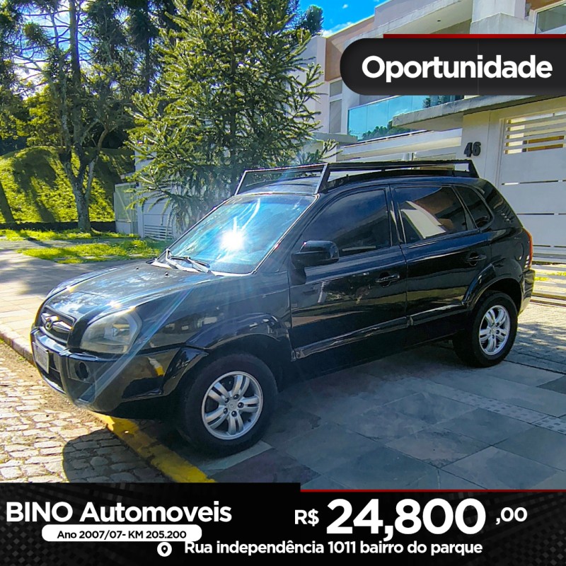 tucson 2.0 mpfi gls 16v 143cv 2wd gasolina 4p automatico 2007 farroupilha