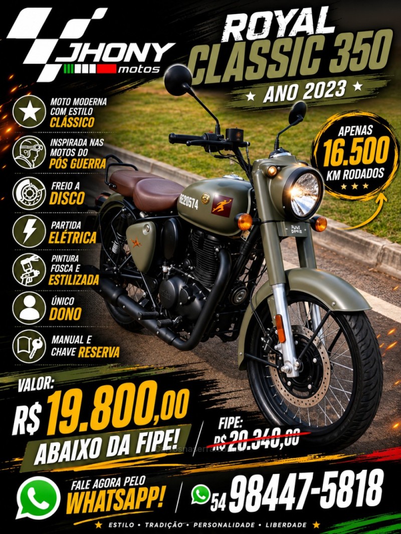 classic classic 350cc 2023 caxias do sul