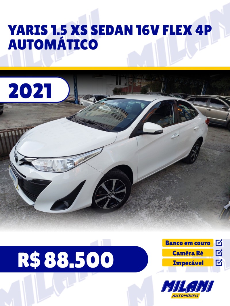 yaris 1.5 xs sedan 16v flex 4p automatico 2021 bento goncalves