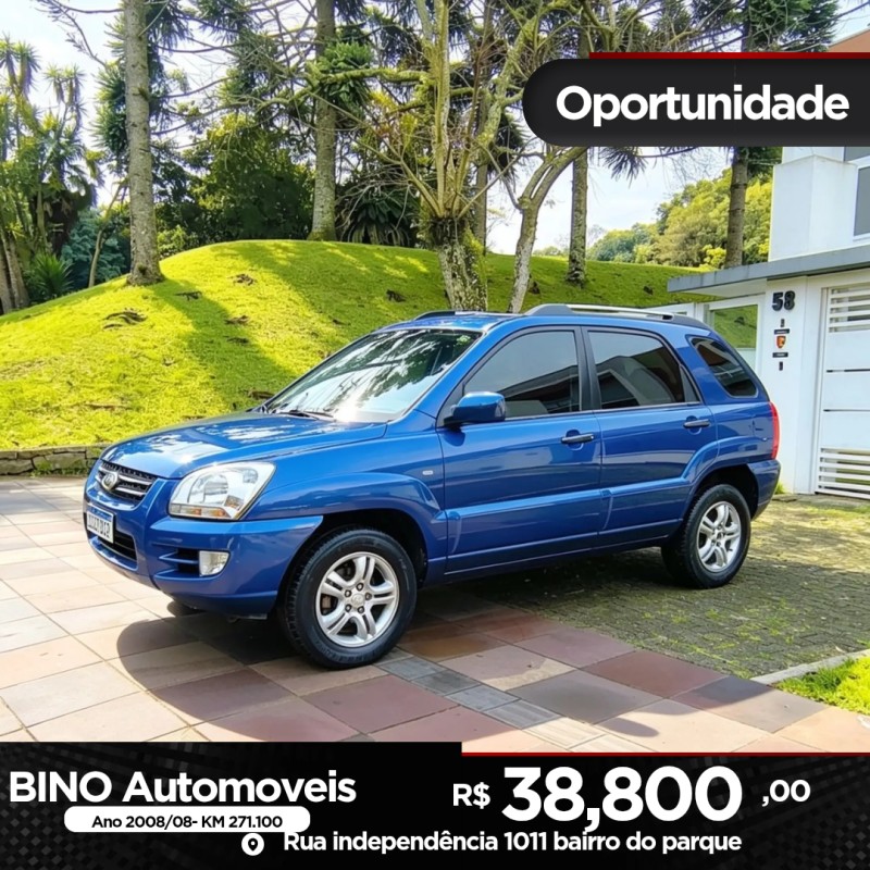 sportage 2.0 lx 4x2 16v flex 4p manual 2008 farroupilha