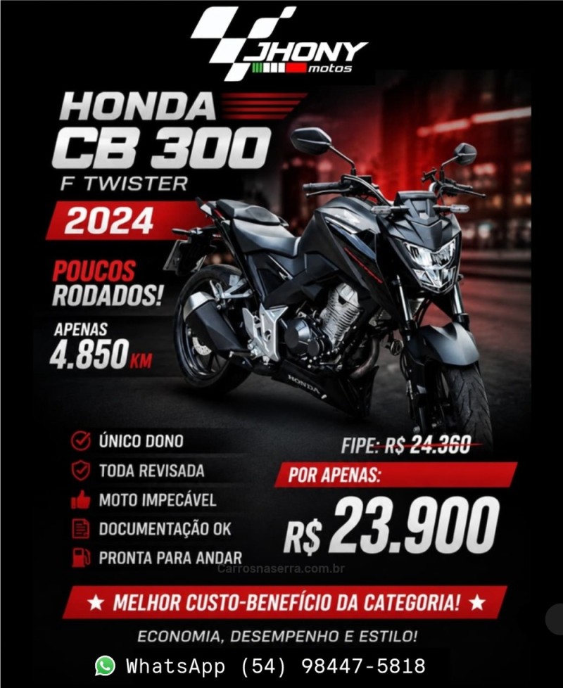 cb 300f twister abs 2024 caxias do sul
