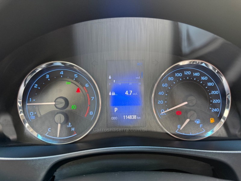COROLLA 2.0 XEI 16V FLEX 4P AUTOMÁTICO - 2018 - NOVA PRATA