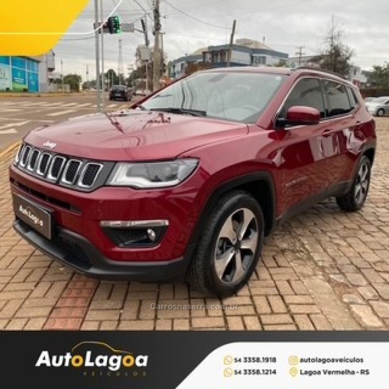 COMPASS 2.0 16V FLEX LONGITUDE AUTOMÁTICO - 2018 - LAGOA VERMELHA