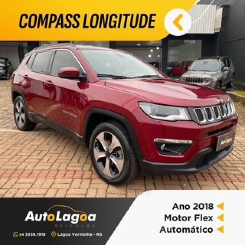 compass 2.0 16v flex longitude automatico 2018 lagoa vermelha