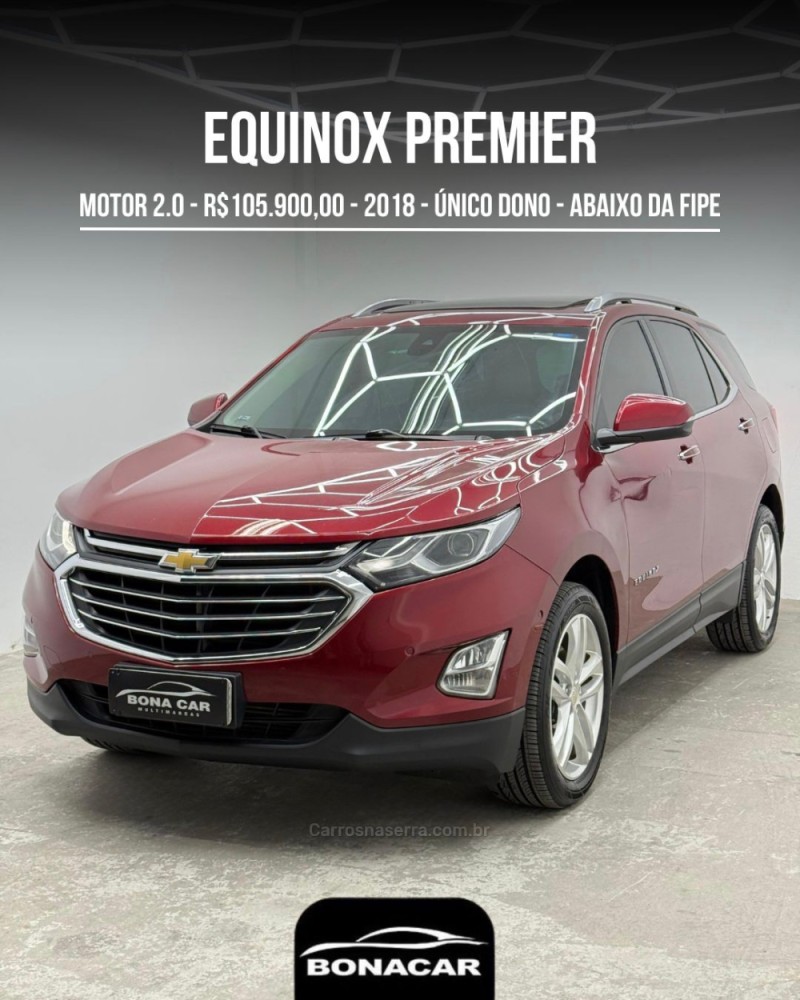 equinox 2.0 16v turbo gasolina premier awd automatico 2018 caxias do sul