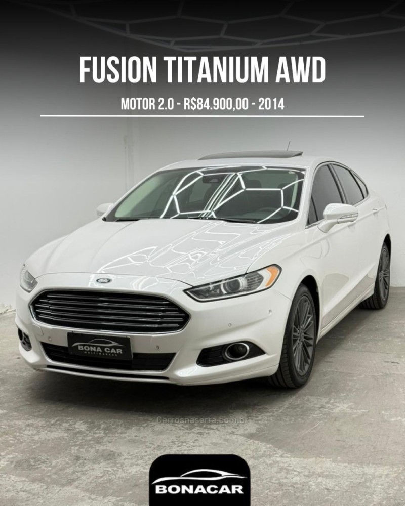 fusion 2.0 titanium gtdi ecoboost awd automatico 2014 caxias do sul