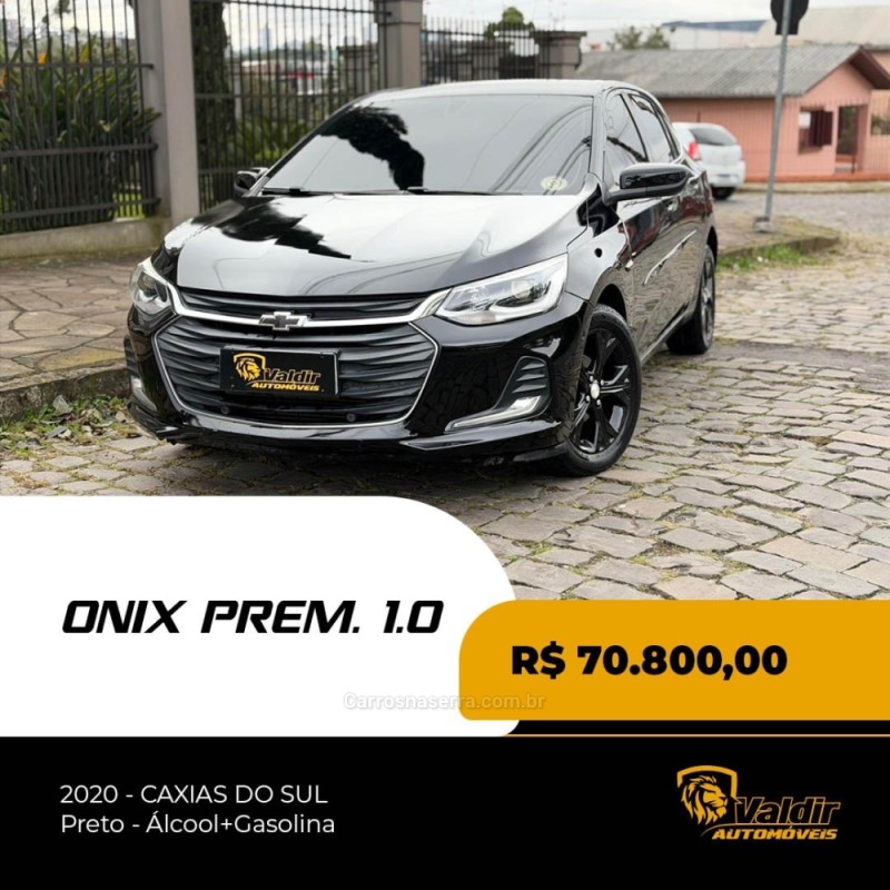 onix 1.0	premier ii plus 12v turbo flex 4p automatico 2020 caxias do sul