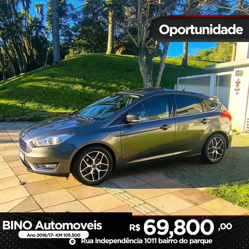 focus 2.0 titanium hatch 16v flex 4p automatico 2017 farroupilha