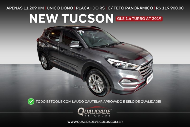 tucson 1.6 gls turbo gasolina 4p automatico 2019 santa cruz do sul