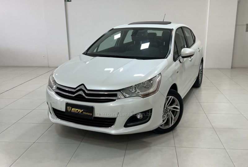 c4 lounge 1.6 exclusive 16v turbo gasolina 4p automatico 2015 bento goncalves