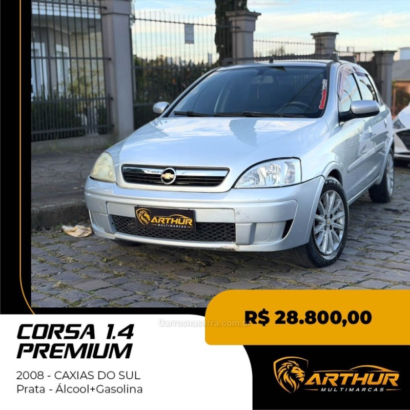 corsa 1.4 mpfi premium 8v flex 4p manual 2008 caxias do sul