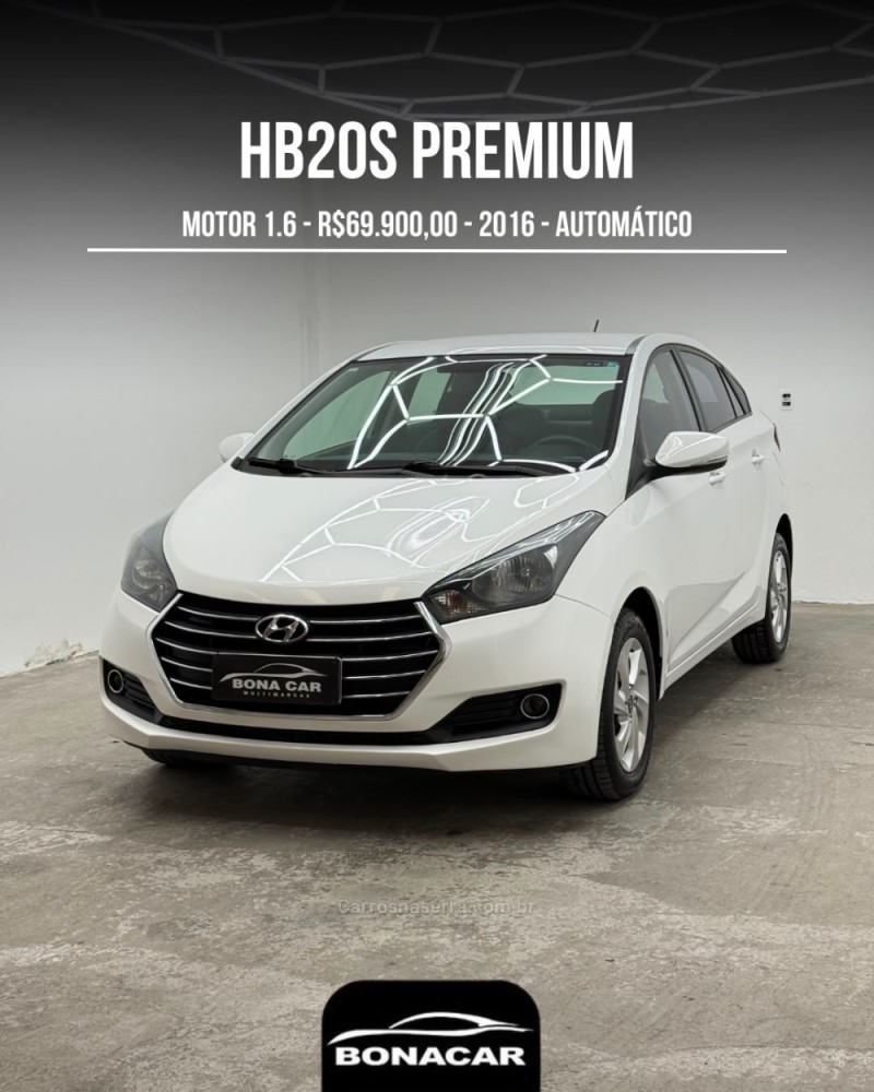 hb20 1.6 premium 16v flex 4p automatico 2016 caxias do sul