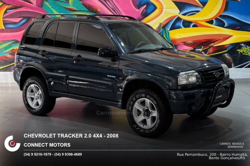 tracker 2.0 4x4 8v gasolina 4p manual 2008 bento goncalves