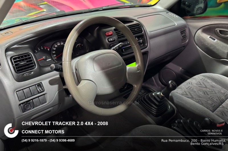TRACKER 2.0 4X4 8V GASOLINA 4P MANUAL - 2008 - BENTO GONçALVES