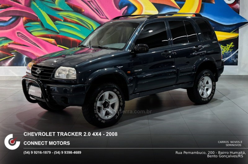TRACKER 2.0 4X4 8V GASOLINA 4P MANUAL - 2008 - BENTO GONçALVES