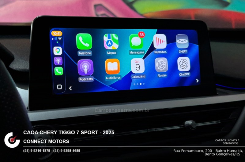 TIGGO 1.5 16V TCI 7 SPORT FLEX 4P AUTOMÁTICO - 2025 - BENTO GONçALVES