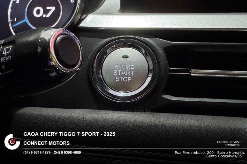 TIGGO 1.5 16V TCI 7 SPORT FLEX 4P AUTOMÁTICO - 2025 - BENTO GONçALVES
