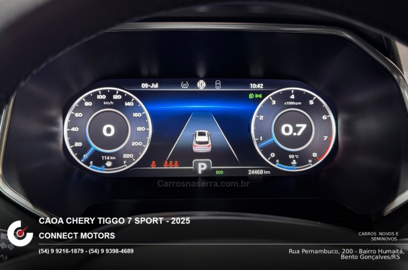 TIGGO 1.5 16V TCI 7 SPORT FLEX 4P AUTOMÁTICO - 2025 - BENTO GONçALVES
