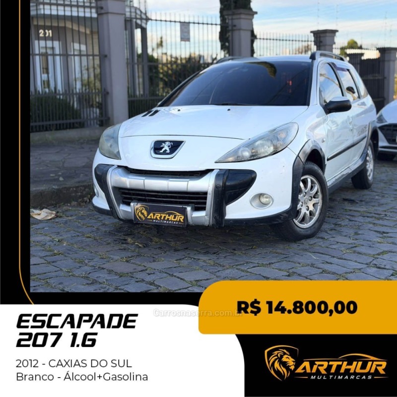 207 1.6 escapade sw 16v flex 4p manual 2012 caxias do sul