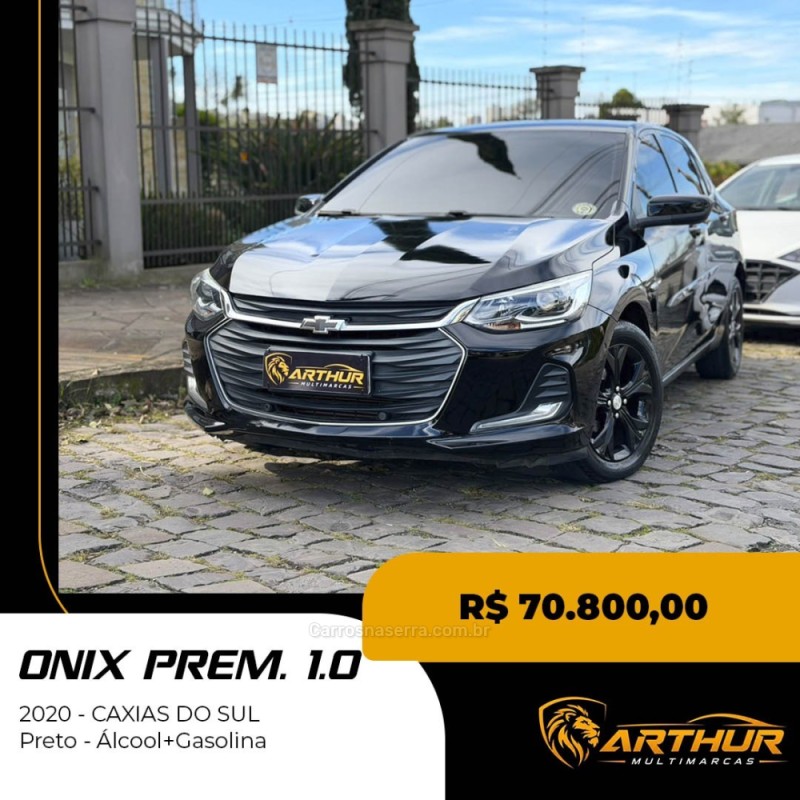 onix 1.0 premier ii 12v turbo flex 4p automatico 2020 caxias do sul