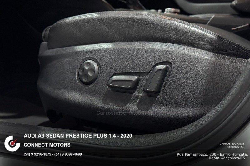 A3 1.4 TFSI SEDAN PRESTIGE PLUS 16V FLEX 4P TIPTRONIC - 2020 - BENTO GONçALVES