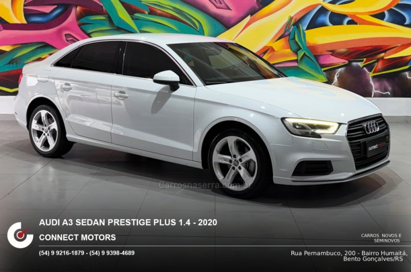 a3 1.4 tfsi sedan prestige plus 16v flex 4p tiptronic 2020 bento goncalves