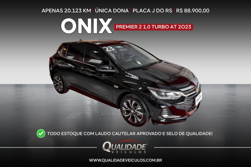 onix 1.0 premier ii 12v turbo flex 4p automatico 2023 santa cruz do sul