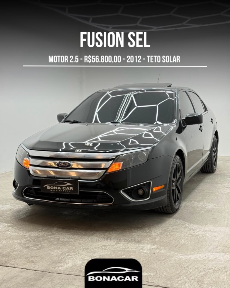 fusion 2.5 sel 16v gasolina 4p automatico 2012 caxias do sul