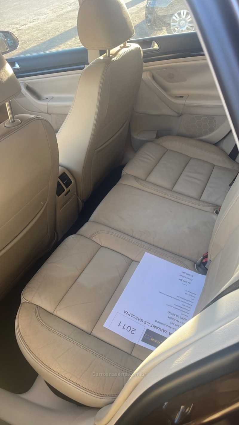 JETTA 2.5 I VARIANT 20V 170CV GASOLINA 4P TIPTRONIC - 2011 - NOVA PETRóPOLIS