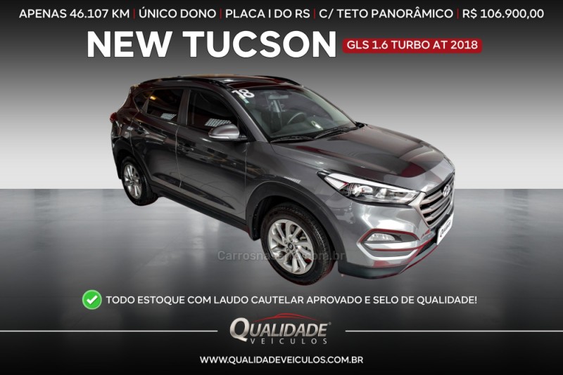 tucson 1.6 16v t gdi gasolina gls ecoshift 2018 santa cruz do sul