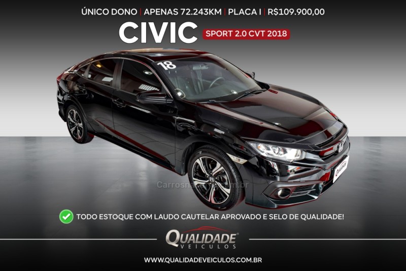 CIVIC 2.0 SEDAN SPORT 16V FLEX 4P AUTOMÁTICO