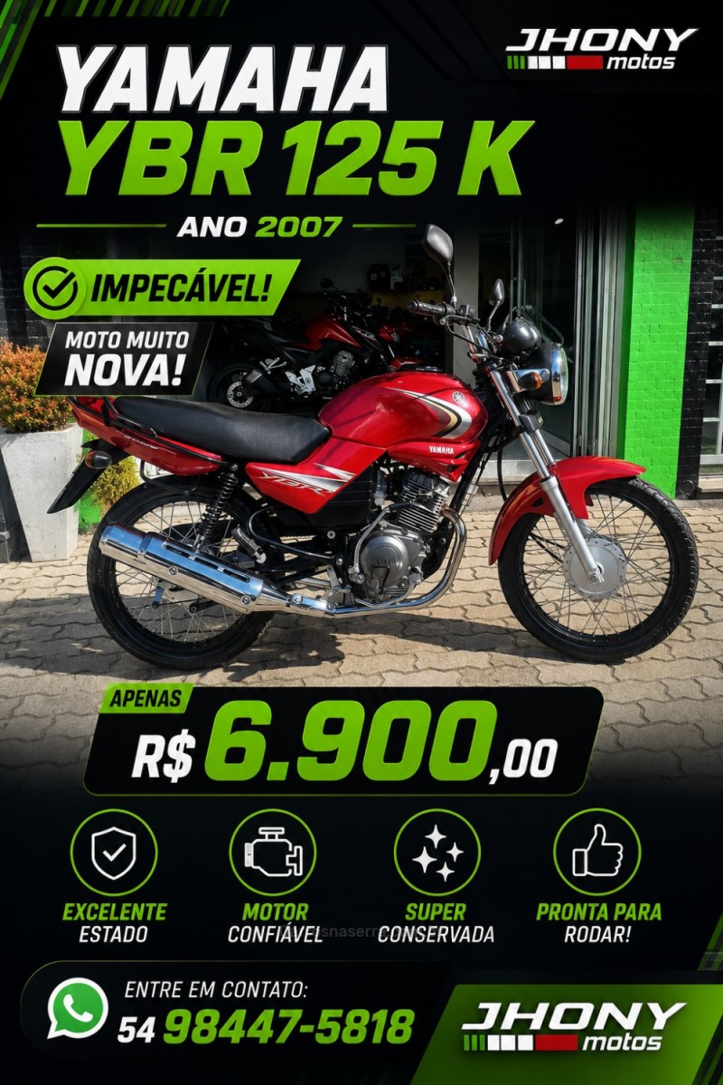 ybr 125k 2007 caxias do sul