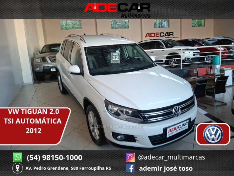 tiguan 2.0 tsi 16v turbo gasolina 4p tiptronic 2012 farroupilha