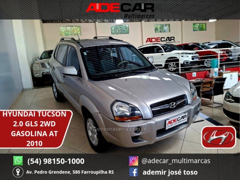tucson 2.0 mpfi gls 16v 143cv 2wd gasolina 4p automatico 2010 farroupilha