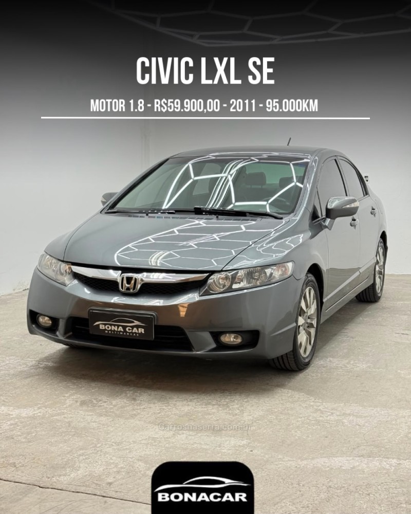 civic 1.8 lxl se 16v flex 4p automatico 2011 caxias do sul