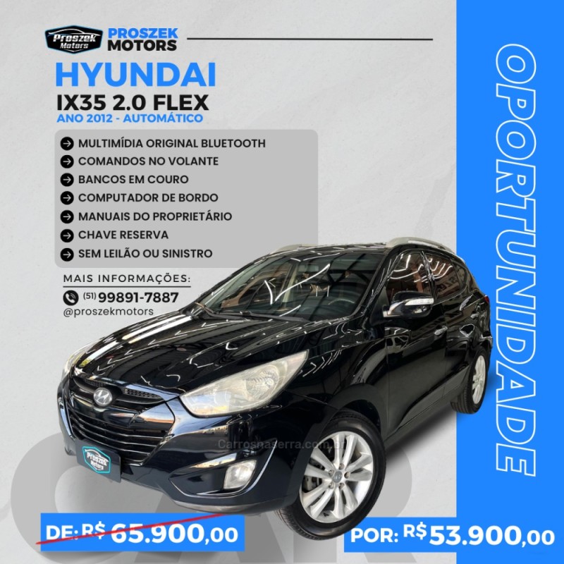 ix35 2.0 16v flex 4p automatico 2012 canoas